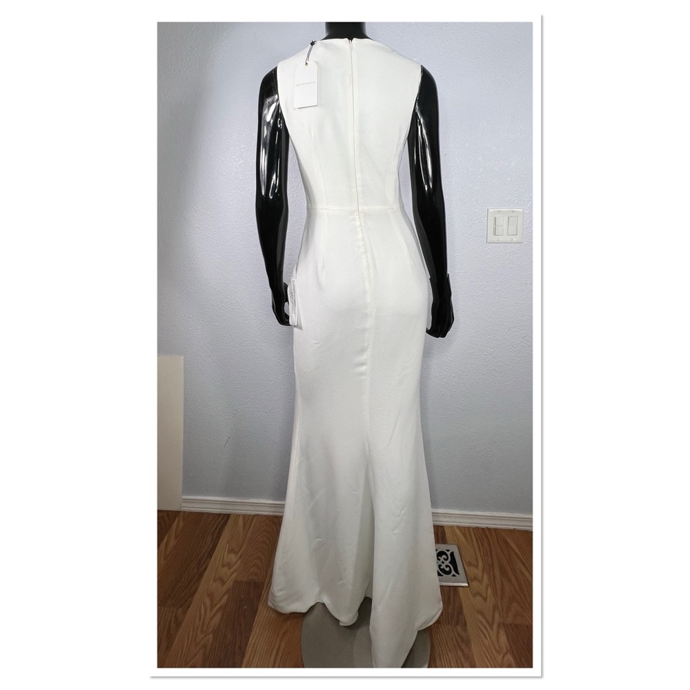 Dress the Population Helena Asymmetrical Neck Evening Gown Sz S NWT - Picture 5 of 13